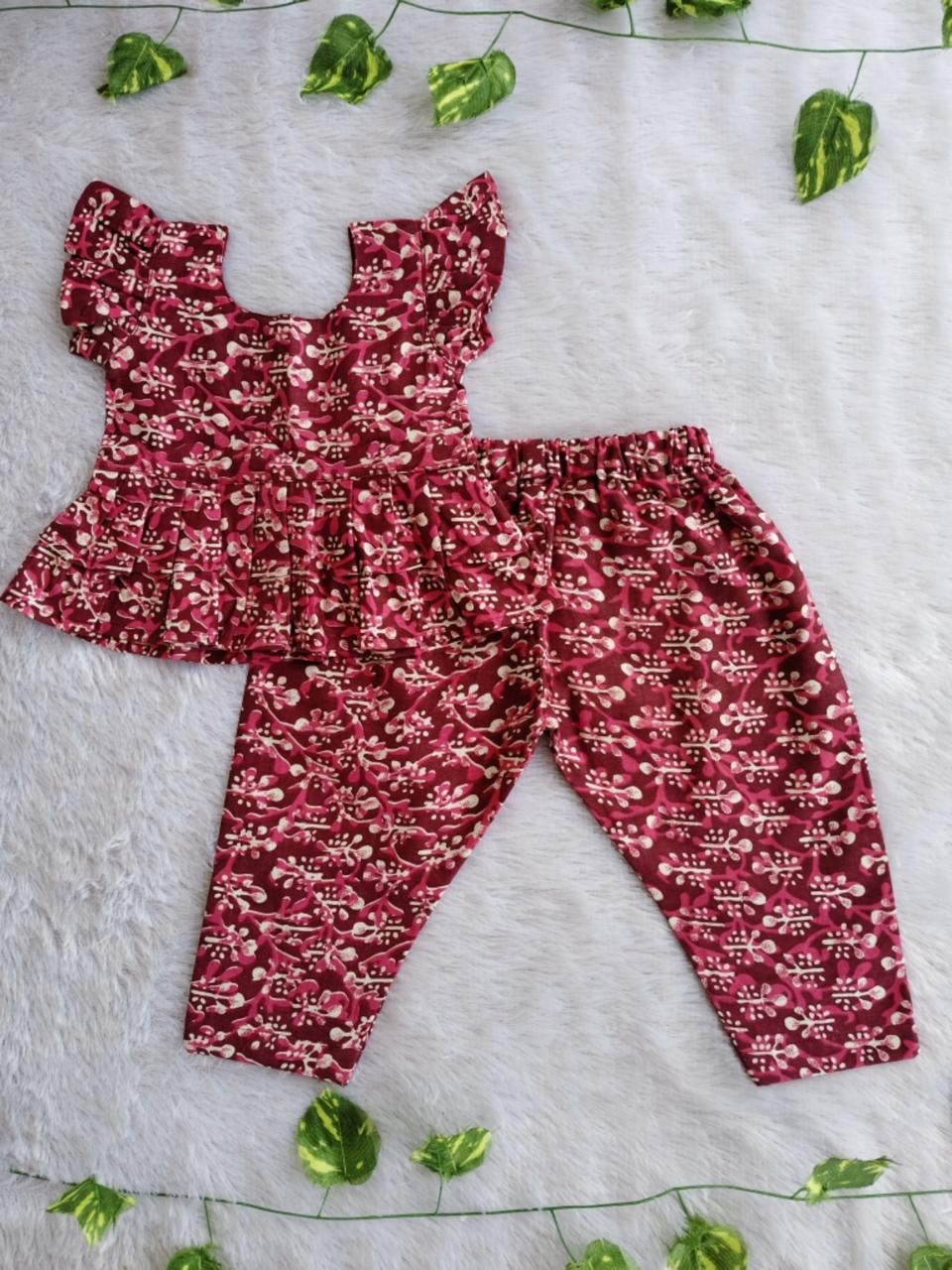 (CTP008) Kalamkari Floral Print Co-ord set