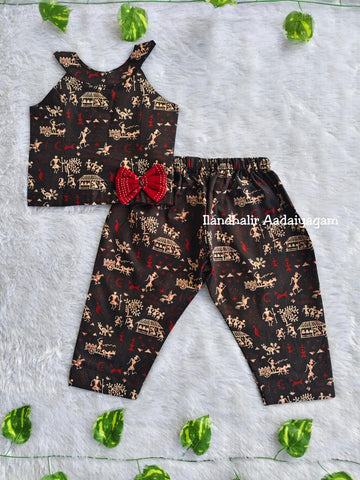 (CTP011) Warli Print Coord Top and Pant Set