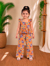 (CTP017) Girls Hakoba Coord Top and Pant Set