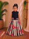 (CTS005) Hakoba Black And White Cotton Skirt And Top