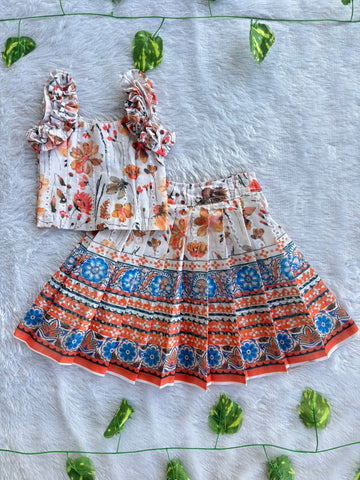 (CTS022) Vibrant Floral & Kalamkari Style Co-Ord Set