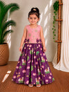 (CTS032)Enchanting Lotus & Elephant Print Ethnic Set