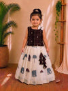 (ETTS005) Chanderi Weaves Elephant Print Ethnic Lehenga Set