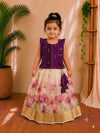 (ETTS011) Kerala Tissue weaves Girls Top & Skirt Set