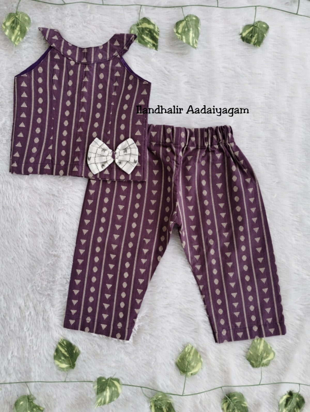 (CTP003) Girls Halter style Cotton Co-ord Set Top & Pant