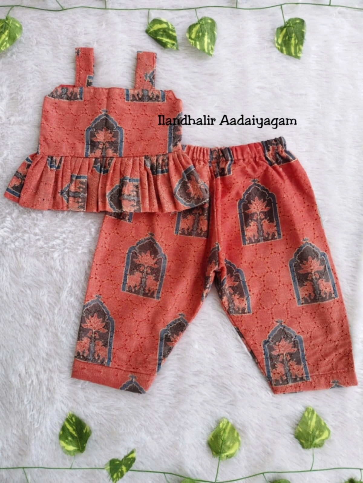(CTP005) Girls Hakoba Cotton Co-ord Set Top & Pant