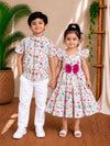 (SCC012)Charming Botanical Floral Sibling Matching Set