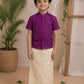 (BE003)  Maragadham Traditional Boys' Festive Shirt and Dhoti Set