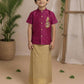 (BE007) Manichayal Traditional boys shirt and veshti set for festive occasions