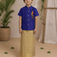 (BE008) Vaannelam Boys Solid Shirt with Tissue checks Veshti
