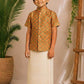(BE009) Kanalvannam Boys Geometric Festive Shirt and Veshti Set
