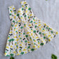 (CF008) Cute tropical palm tree and pineapple print dress.