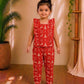 (CTP006)Festive Red & White Fair Isle Co-Ord Set