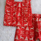(CTP006)Festive Red & White Fair Isle Co-Ord Set