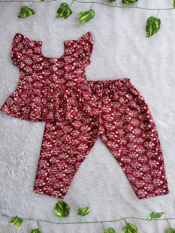 (CTP008) Kalamkari Floral Print Co-ord set