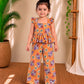 (CTP017) Girls Hakoba Coord Top and Pant Set