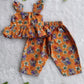 (CTP017) Girls Hakoba Coord Top and Pant Set