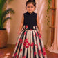 (CTS005) Hakoba Black And White Cotton Skirt And Top