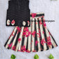 (CTS005) Hakoba Black And White Cotton Skirt And Top
