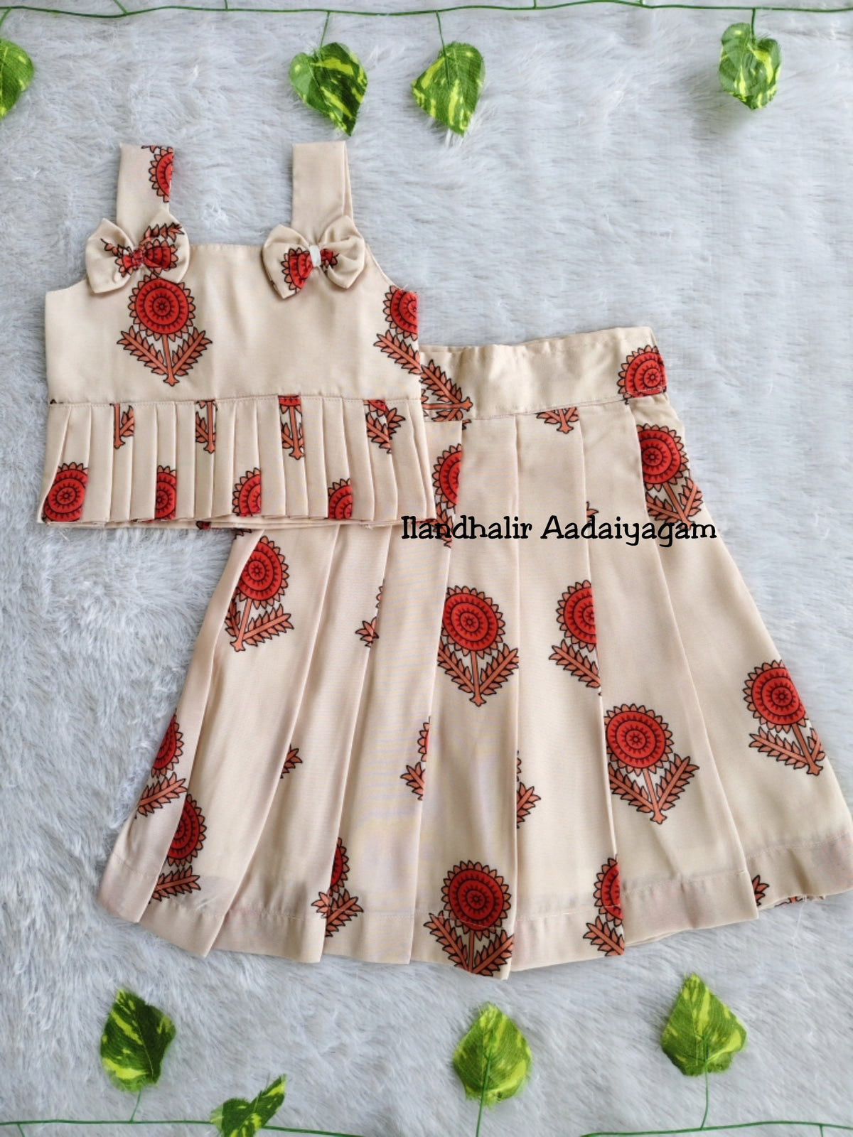 (CTS006) Beige Skirt And Top