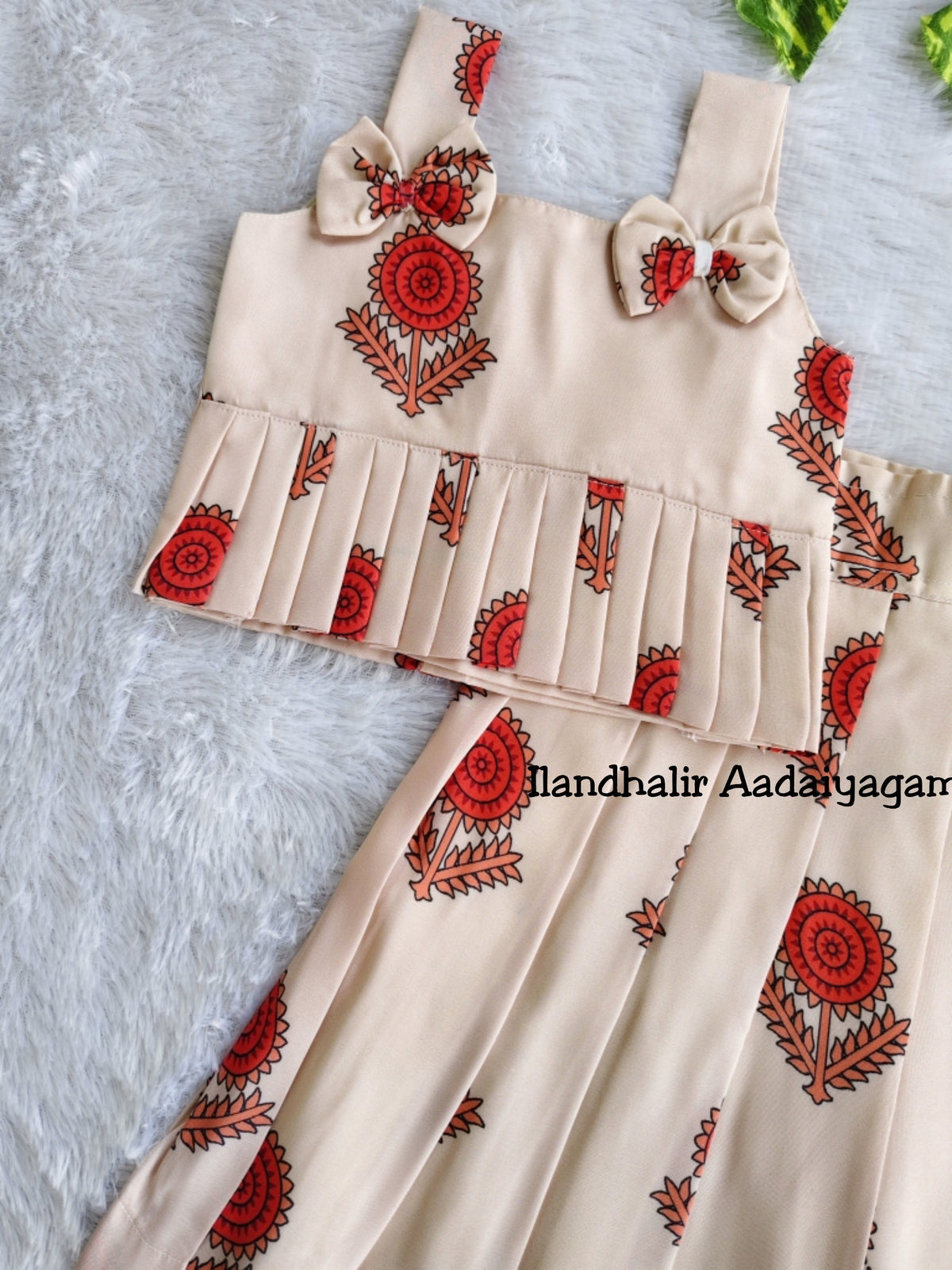 (CTS006) Beige Skirt And Top