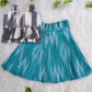 (CTS015)Vibrant teal green and slate grey ikkat set