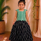 (CTS018) Elegant Girls' Ikat Print Ethnic Set
