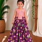 (SCC016) Majestic Lotus & Elephant Print Sibling Matching Ethnic Set
