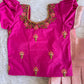 (EFC002)Graceful Festive Silk Frock & Blouse Set