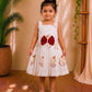 (ETF005) Girls Premium White Pichwai  Frock