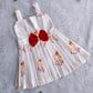 (ETF005) Girls Premium White Pichwai  Frock