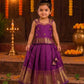 (ETS007) Elegant Ethnic Pattu Pavadai Set for Girls