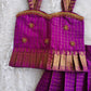 (ETS007) Elegant Ethnic Pattu Pavadai Set for Girls