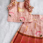 (ETS014) Traditional Pichwai Motifs Girl's Pattu Pavadai Set
