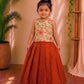 (ETTS039) Elegant Floral & Terracotta Ethnic Co-Ord Set