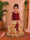 (ETTS001) Pichwai Ethnic Top & Skirt Set