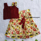 (ETTS001) Pichwai Ethnic Top & Skirt Set