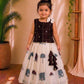 (ETTS005)  Chanderi Weaves Elephant Print Ethnic Lehenga Set