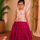 (ETTS008) Elegant Floral & Pleated Two-Piece Ethnic Set