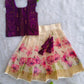 (ETTS011) Kerala Tissue weaves Girls Top & Skirt Set