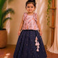 (ETTS012) Elegant Floral & Checked Two-Piece Ethnic Set