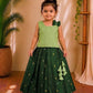(ETTS014)Elegant Green Traditional Ethnic Lehenga Set