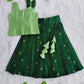 (ETTS014)Elegant Green Traditional Ethnic Lehenga Set
