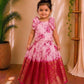 (ETTS017)Elegant Floral & Zari Border Lehenga Set