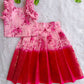 (ETTS017)Elegant Floral & Zari Border Lehenga Set