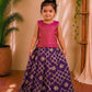 (ETTS018) Elegant Bold Color Banarasi Top and Skirt