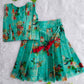 (ETTS019)Charming Floral Sea Green Ethnic Lehenga Set