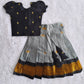 (ETTS021)Classic Black and Silver-Grey Ethnic Lehenga Set