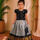(ETTS021)Classic Black and Silver-Grey Ethnic Lehenga Set