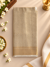 (D001) Traditional Gold-Check Festive Velcro Veshti with Zari Border